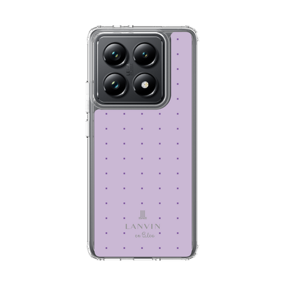 スリムプロテクションケース［ LANVIN en Bleu Tiny dots Purple - ランバン ドット パープル ］