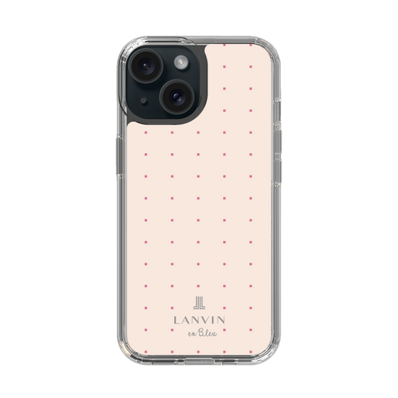 スリムプロテクションケース［ LANVIN en Bleu Tiny dots Pink - ランバン ドット ピンク ］