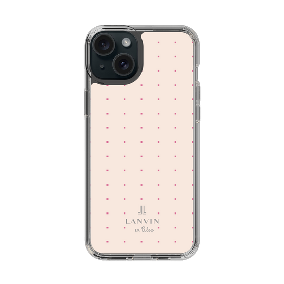 スリムプロテクションケース［ LANVIN en Bleu Tiny dots Pink - ランバン ドット ピンク ］