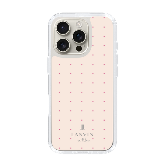 スリムプロテクションケース［ LANVIN en Bleu Tiny dots Pink - ランバン ドット ピンク ］