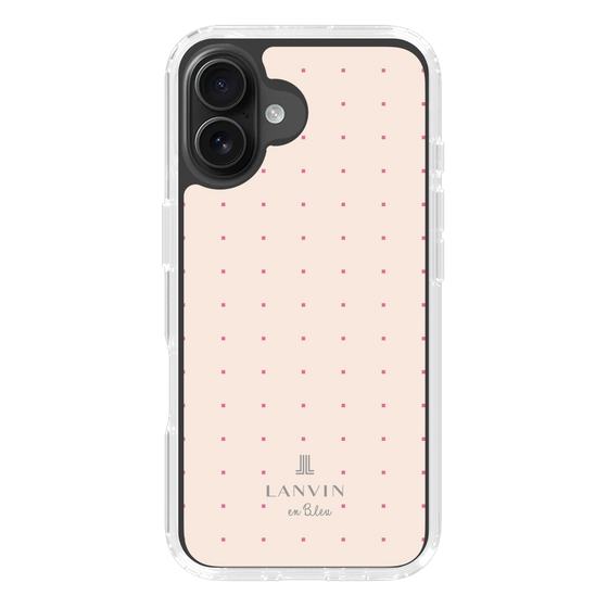 スリムプロテクションケース［ LANVIN en Bleu Tiny dots Pink - ランバン ドット ピンク ］