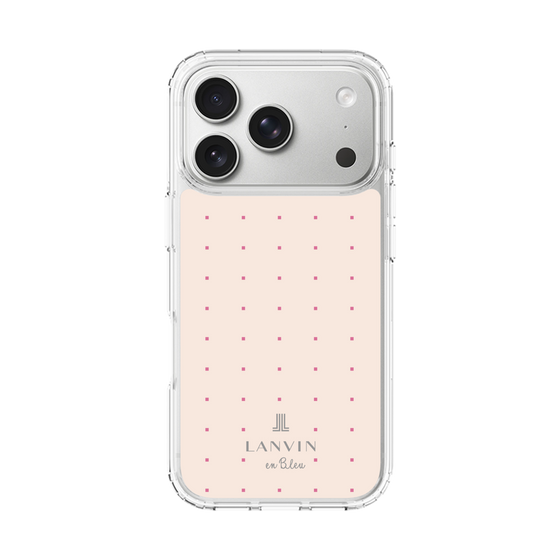 スリムプロテクションケース［ LANVIN en Bleu Tiny dots Pink - ランバン ドット ピンク ］
