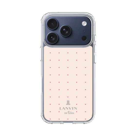 スリムプロテクションケース［ LANVIN en Bleu Tiny dots Pink - ランバン ドット ピンク ］