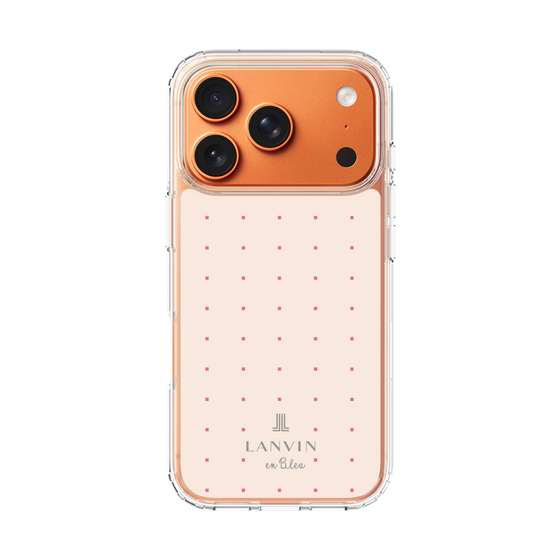 スリムプロテクションケース［ LANVIN en Bleu Tiny dots Pink - ランバン ドット ピンク ］