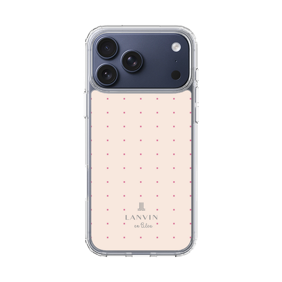 スリムプロテクションケース［ LANVIN en Bleu Tiny dots Pink - ランバン ドット ピンク ］