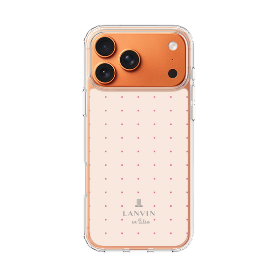 スリムプロテクションケース［ LANVIN en Bleu Tiny dots Pink - ランバン ドット ピンク ］
