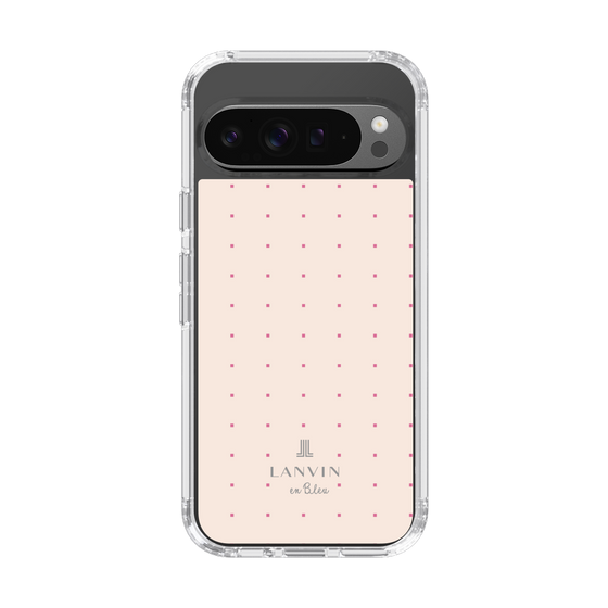 スリムプロテクションケース［ LANVIN en Bleu Tiny dots Pink - ランバン ドット ピンク ］