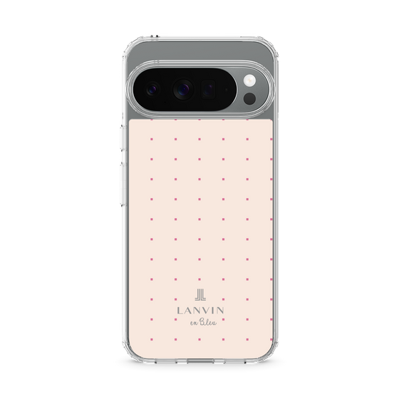 スリムプロテクションケース［ LANVIN en Bleu Tiny dots Pink - ランバン ドット ピンク ］