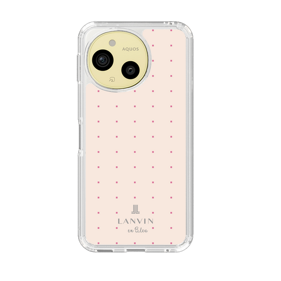 スリムプロテクションケース［ LANVIN en Bleu Tiny dots Pink - ランバン ドット ピンク ］