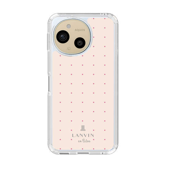 スリムプロテクションケース［ LANVIN en Bleu Tiny dots Pink - ランバン ドット ピンク ］