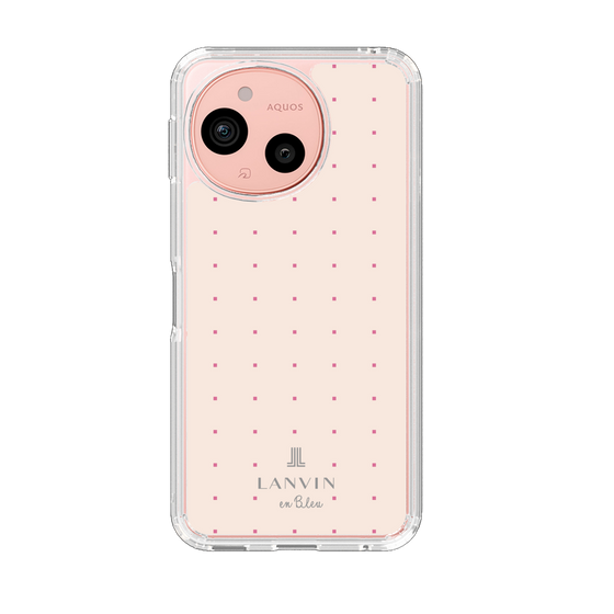 スリムプロテクションケース［ LANVIN en Bleu Tiny dots Pink - ランバン ドット ピンク ］