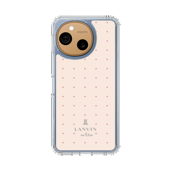 スリムプロテクションケース［ LANVIN en Bleu Tiny dots Pink - ランバン ドット ピンク ］