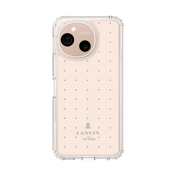 スリムプロテクションケース［ LANVIN en Bleu Tiny dots Pink - ランバン ドット ピンク ］