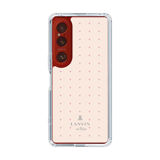 スリムプロテクションケース［ LANVIN en Bleu Tiny dots Pink - ランバン ドット ピンク ］