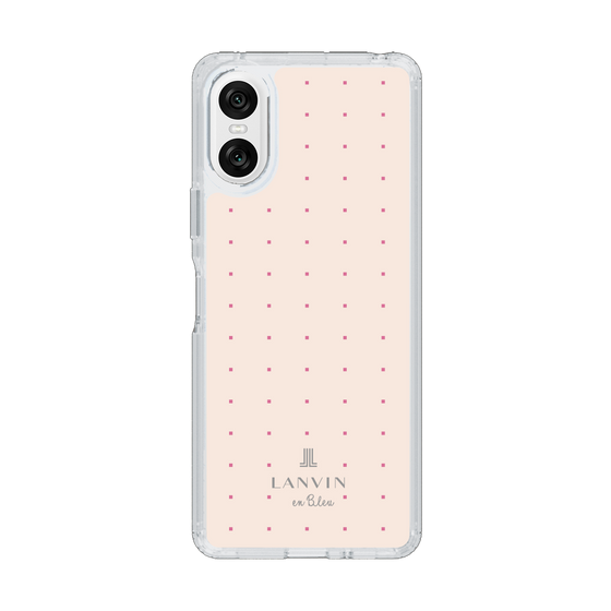 スリムプロテクションケース［ LANVIN en Bleu Tiny dots Pink - ランバン ドット ピンク ］