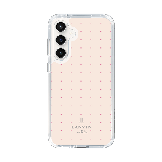 スリムプロテクションケース［ LANVIN en Bleu Tiny dots Pink - ランバン ドット ピンク ］