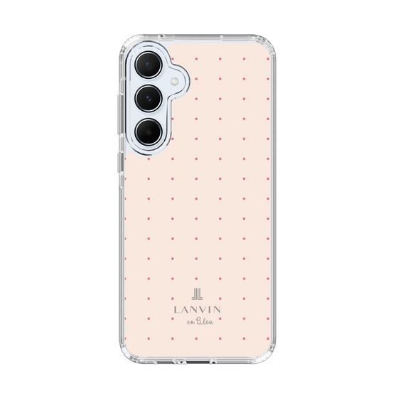 スリムプロテクションケース［ LANVIN en Bleu Tiny dots Pink - ランバン ドット ピンク ］