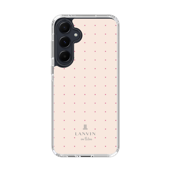 スリムプロテクションケース［ LANVIN en Bleu Tiny dots Pink - ランバン ドット ピンク ］