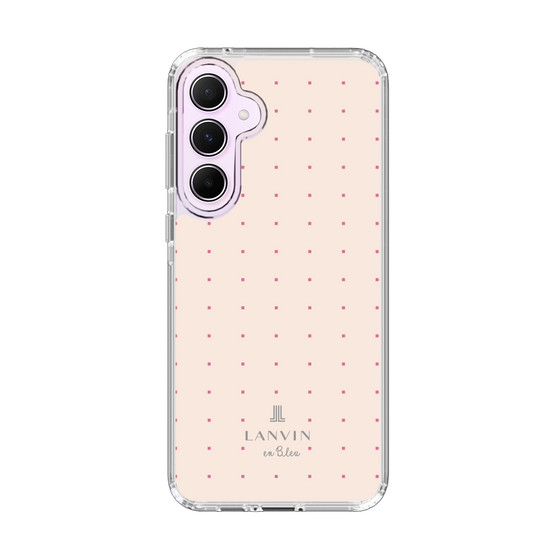 スリムプロテクションケース［ LANVIN en Bleu Tiny dots Pink - ランバン ドット ピンク ］