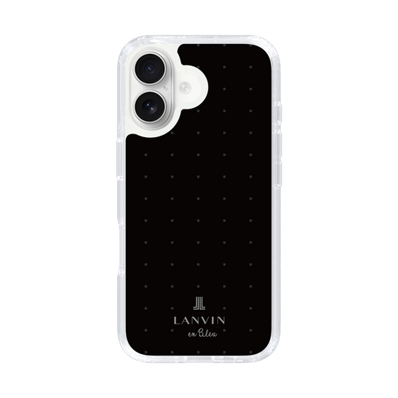 スリムプロテクションケース［ LANVIN en Bleu Tiny dots Black - ランバン ドット ブラック ］