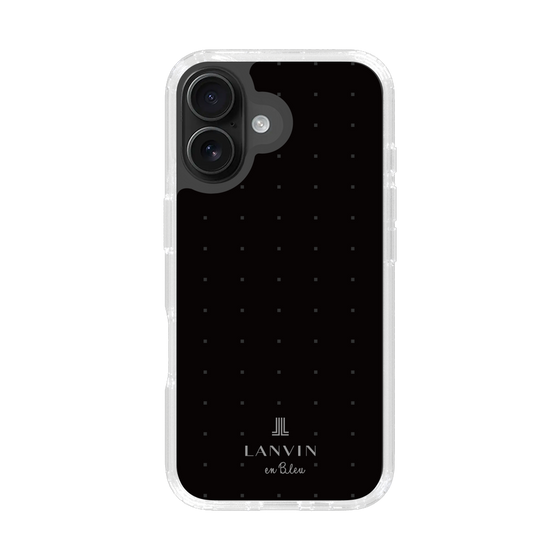 スリムプロテクションケース［ LANVIN en Bleu Tiny dots Black - ランバン ドット ブラック ］