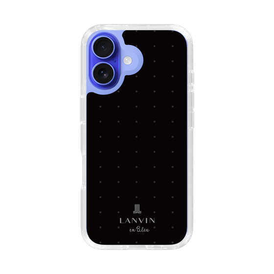 スリムプロテクションケース［ LANVIN en Bleu Tiny dots Black - ランバン ドット ブラック ］