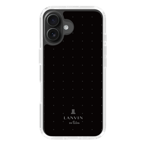 スリムプロテクションケース［ LANVIN en Bleu Tiny dots Black - ランバン ドット ブラック ］