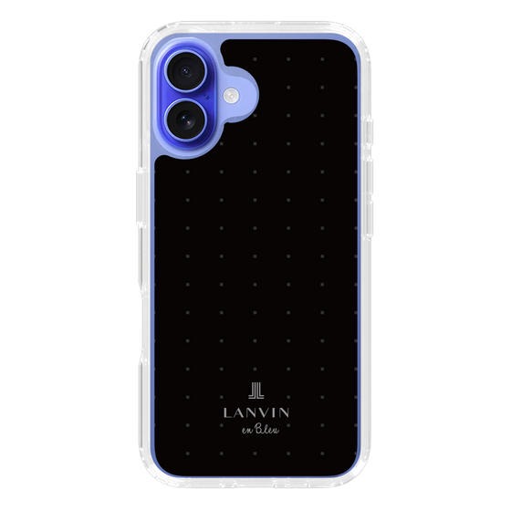 スリムプロテクションケース［ LANVIN en Bleu Tiny dots Black - ランバン ドット ブラック ］