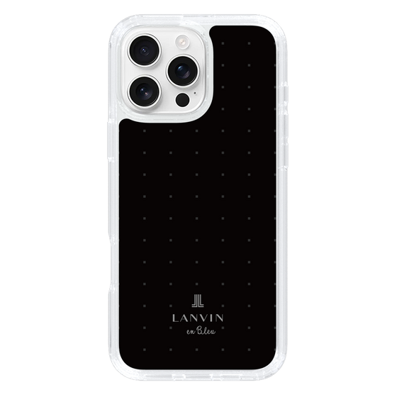 スリムプロテクションケース［ LANVIN en Bleu Tiny dots Black - ランバン ドット ブラック ］