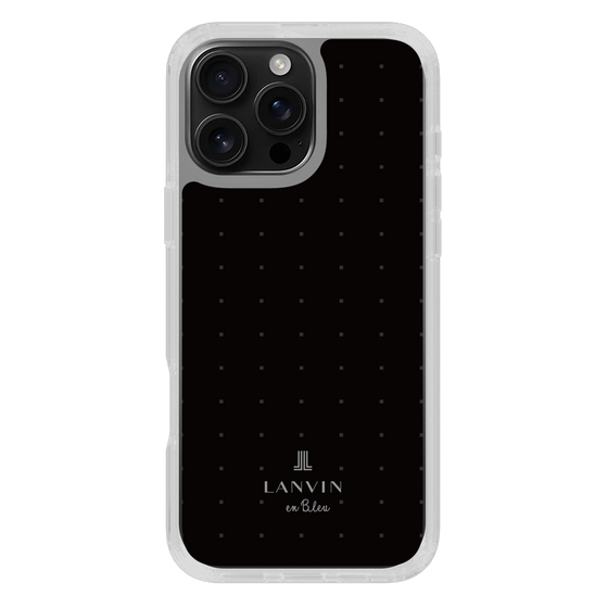 スリムプロテクションケース［ LANVIN en Bleu Tiny dots Black - ランバン ドット ブラック ］