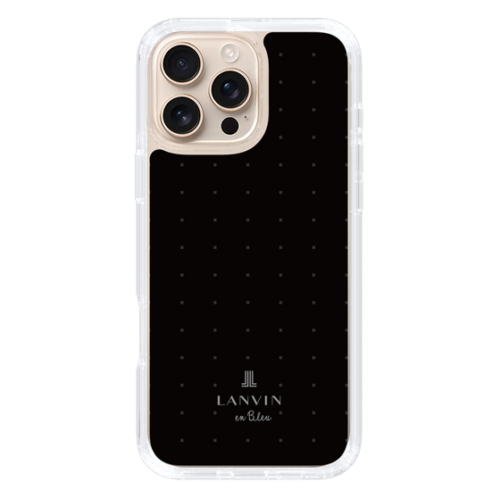 スリムプロテクションケース［ LANVIN en Bleu Tiny dots Black - ランバン ドット ブラック ］