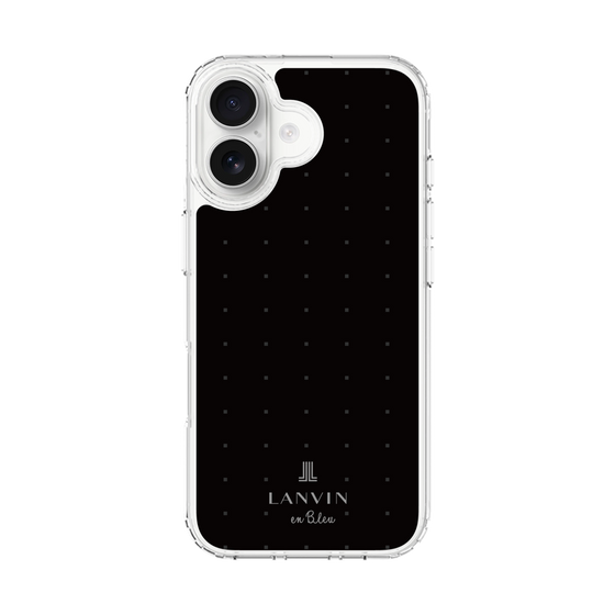 スリムプロテクションケース［ LANVIN en Bleu Tiny dots Black - ランバン ドット ブラック ］