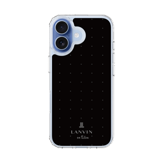 スリムプロテクションケース［ LANVIN en Bleu Tiny dots Black - ランバン ドット ブラック ］