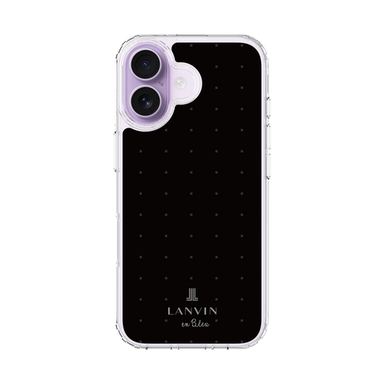 スリムプロテクションケース［ LANVIN en Bleu Tiny dots Black - ランバン ドット ブラック ］