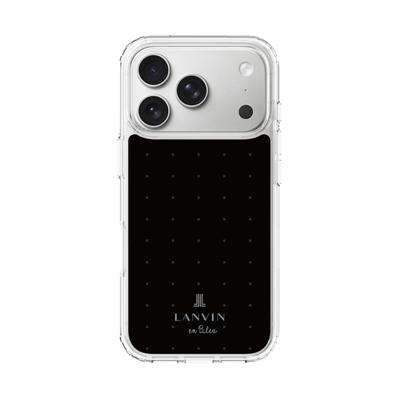 スリムプロテクションケース［ LANVIN en Bleu Tiny dots Black - ランバン ドット ブラック ］