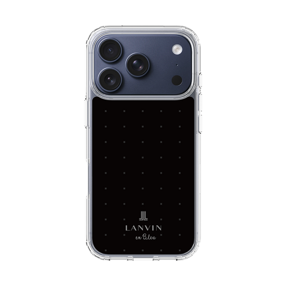 スリムプロテクションケース［ LANVIN en Bleu Tiny dots Black - ランバン ドット ブラック ］