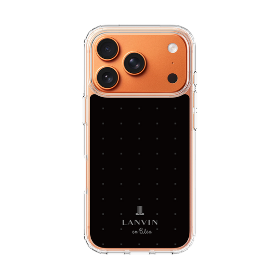 スリムプロテクションケース［ LANVIN en Bleu Tiny dots Black - ランバン ドット ブラック ］