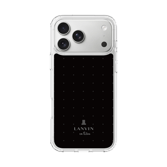スリムプロテクションケース［ LANVIN en Bleu Tiny dots Black - ランバン ドット ブラック ］