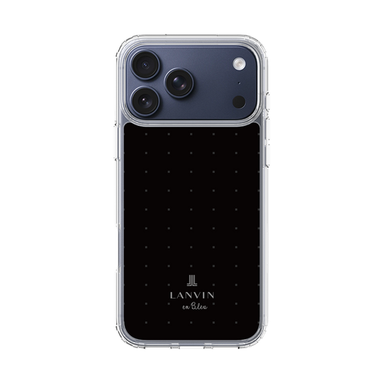 スリムプロテクションケース［ LANVIN en Bleu Tiny dots Black - ランバン ドット ブラック ］