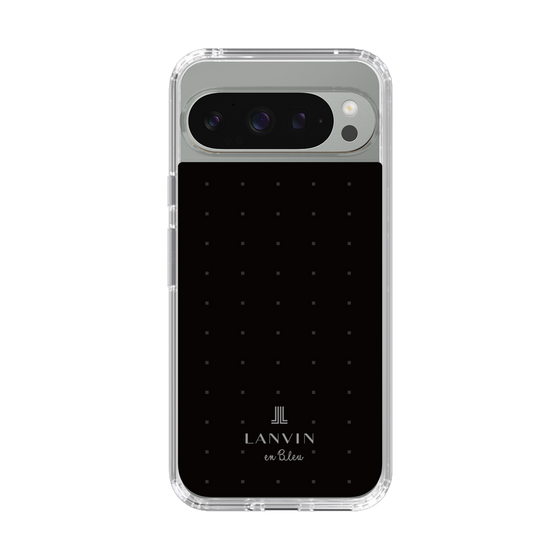 スリムプロテクションケース［ LANVIN en Bleu Tiny dots Black - ランバン ドット ブラック ］