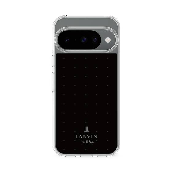 スリムプロテクションケース［ LANVIN en Bleu Tiny dots Black - ランバン ドット ブラック ］