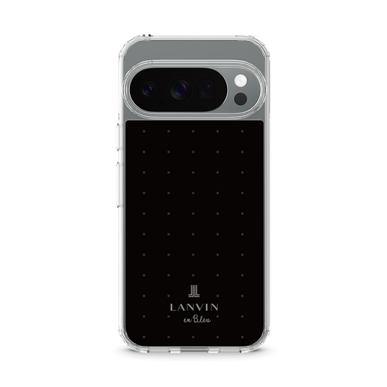 スリムプロテクションケース［ LANVIN en Bleu Tiny dots Black - ランバン ドット ブラック ］