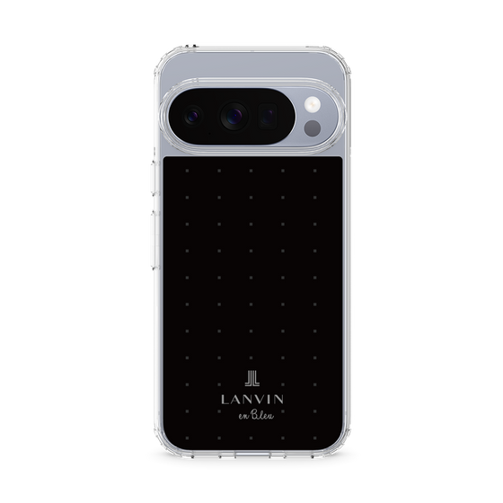 スリムプロテクションケース［ LANVIN en Bleu Tiny dots Black - ランバン ドット ブラック ］