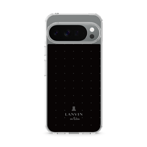 スリムプロテクションケース［ LANVIN en Bleu Tiny dots Black - ランバン ドット ブラック ］
