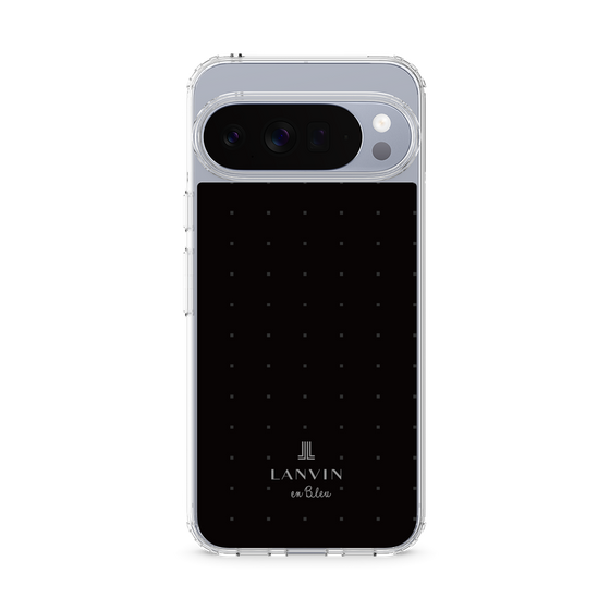 スリムプロテクションケース［ LANVIN en Bleu Tiny dots Black - ランバン ドット ブラック ］