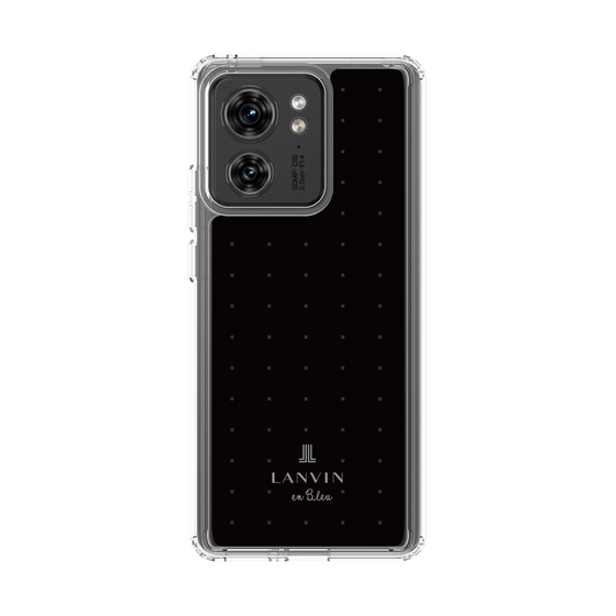 スリムプロテクションケース［ LANVIN en Bleu Tiny dots Black - ランバン ドット ブラック ］