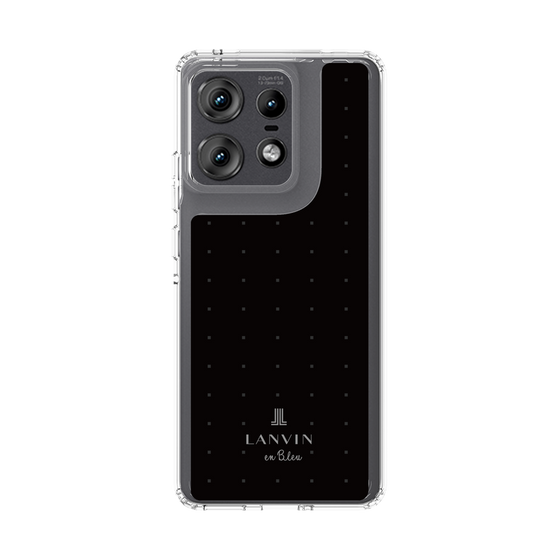 スリムプロテクションケース［ LANVIN en Bleu Tiny dots Black - ランバン ドット ブラック ］