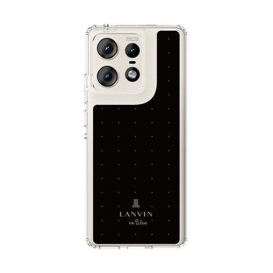 スリムプロテクションケース［ LANVIN en Bleu Tiny dots Black - ランバン ドット ブラック ］
