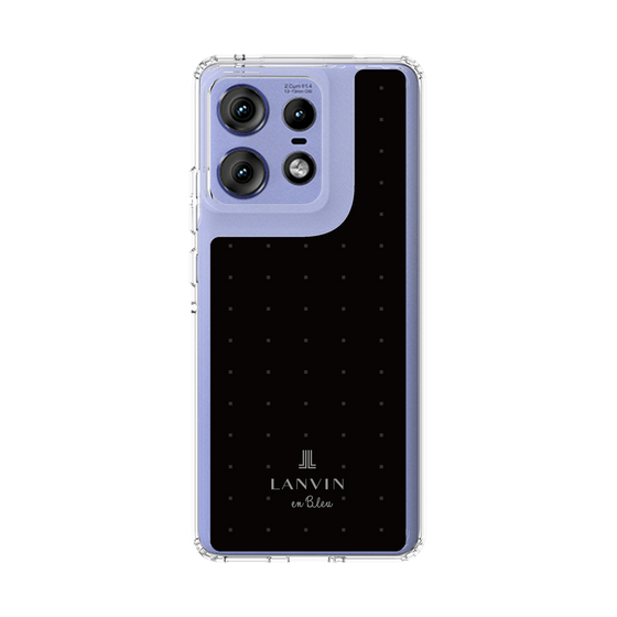 スリムプロテクションケース［ LANVIN en Bleu Tiny dots Black - ランバン ドット ブラック ］