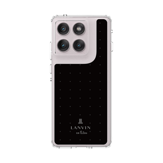 スリムプロテクションケース［ LANVIN en Bleu Tiny dots Black - ランバン ドット ブラック ］
